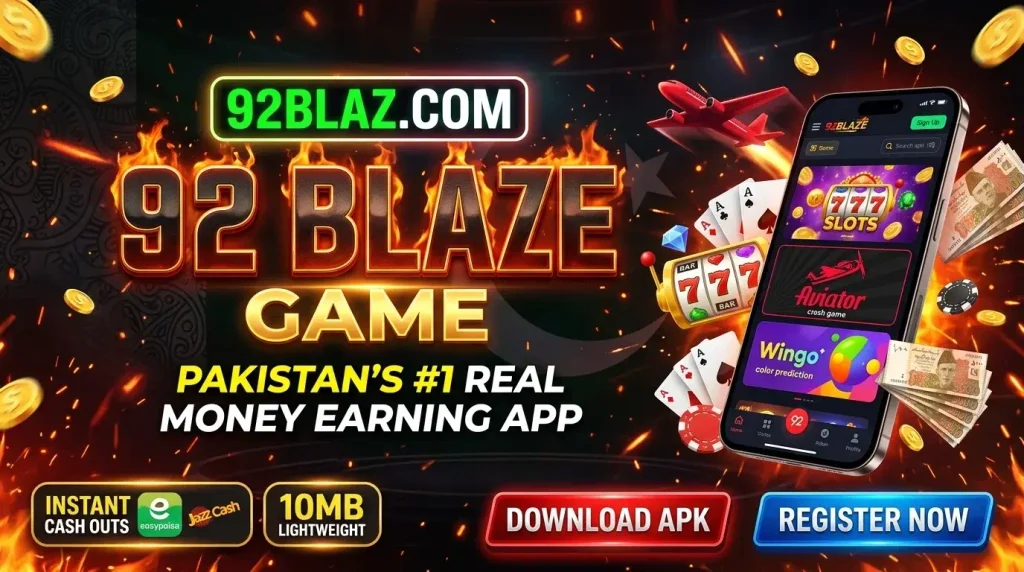 92Blaze Game APP Latest Version In Pakistan Free Download